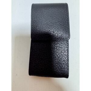 Levinger  Fine Leather Tools Black Pen Case 5X2.5 Business Office Quiet Luxury